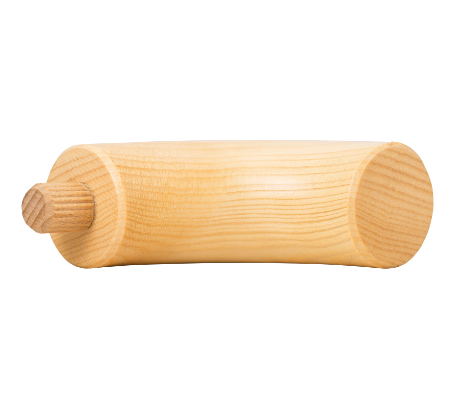 Endbocht 90° - Spar - diverse diameters, voor ronde houten leuning