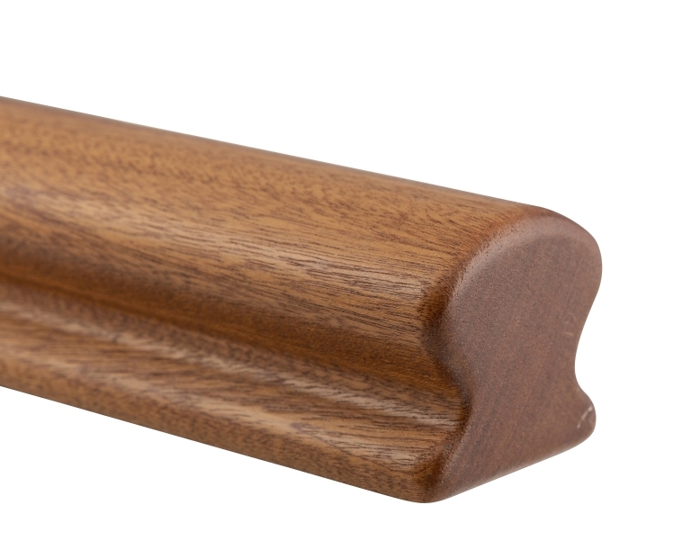 Houten leuning Mahonie - omegavorm, 55 x 50 mm