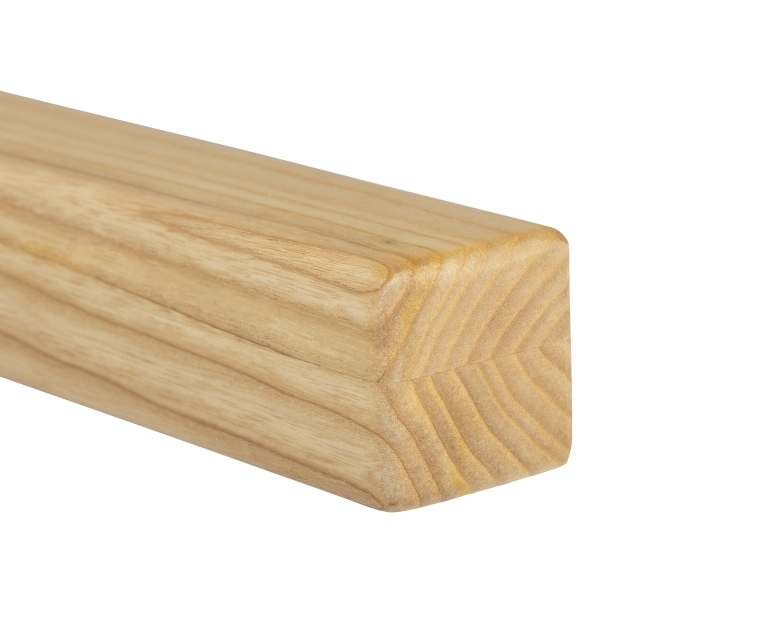 houten leuning es - vierkant, 45 x 45 mm