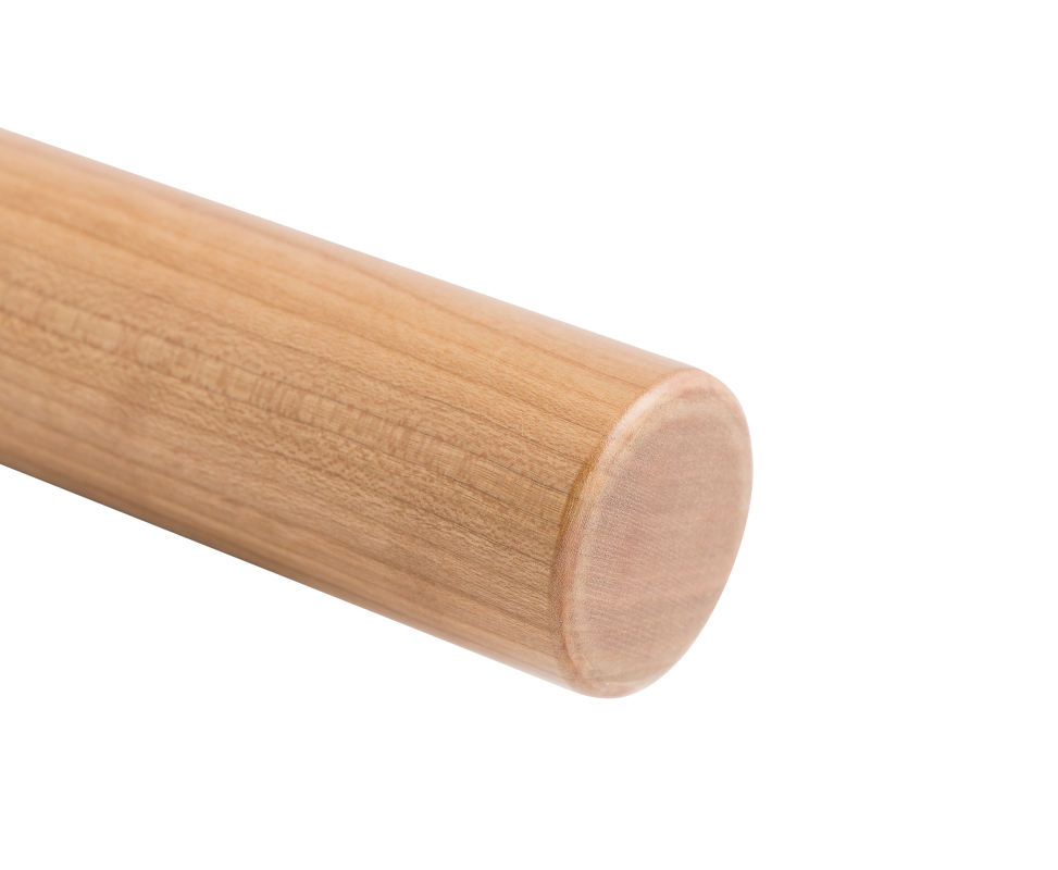 Houten leuning Kersenboom - rond, diameter 45 mm
