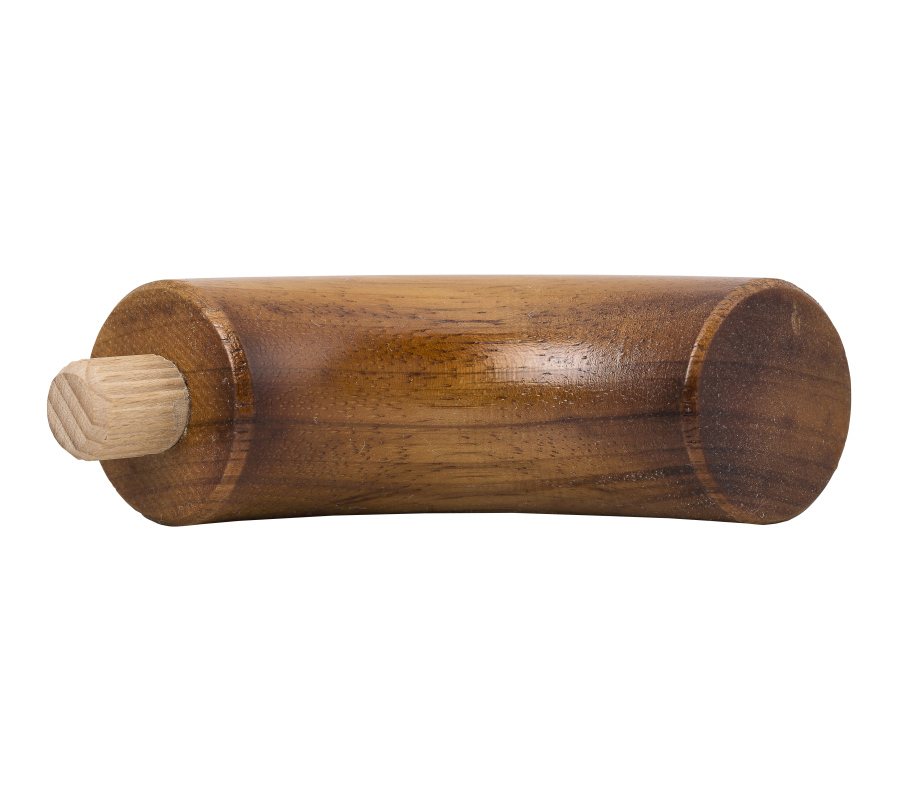 Endbocht 90° - Kambala - diverse diameters, voor ronde houten leuning
