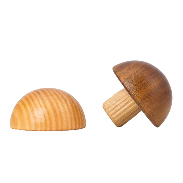 Ronde eindkap - Den - diverse diameters, voor ronde houten leuning