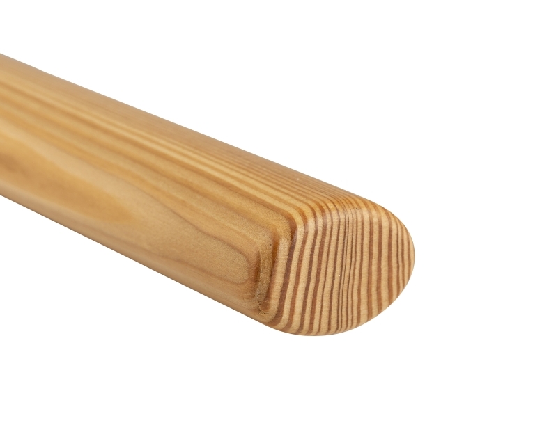 Houten leuning Lariks - ovaal, 50 x 35 mm
