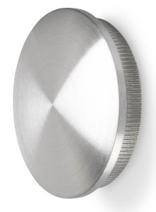 Roestvrijstalen eindkap vlak, voor Ø 42,4 mm