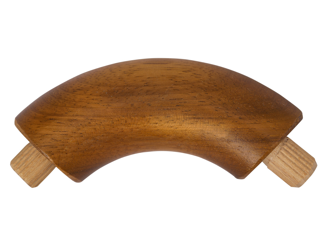 Verbindingsbocht 90° - Kambala - diverse diameters, voor ronde houten leuning
