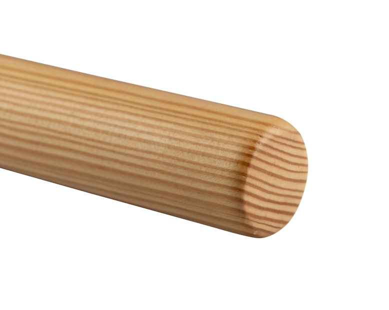 Houten leuning lariks - rond, diameter 40 mm