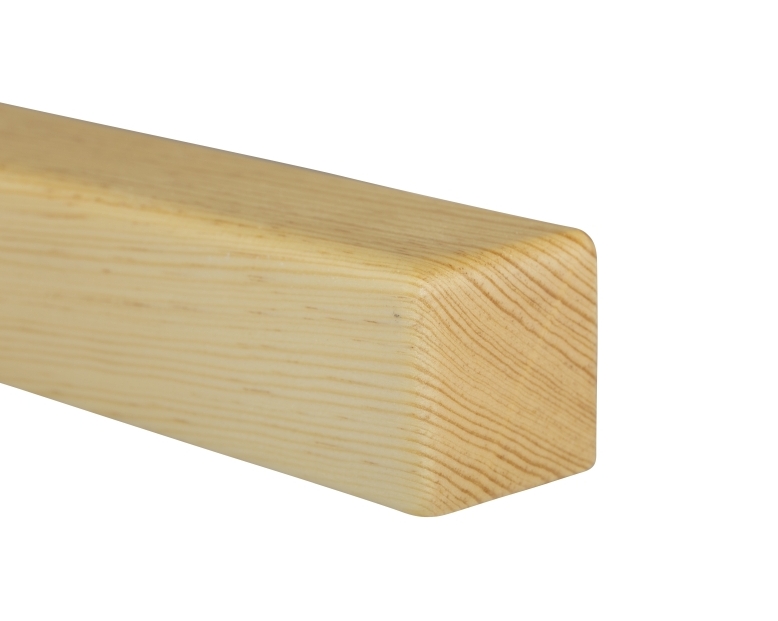 houten leuning spar - vierkant, 45 x 45 mm