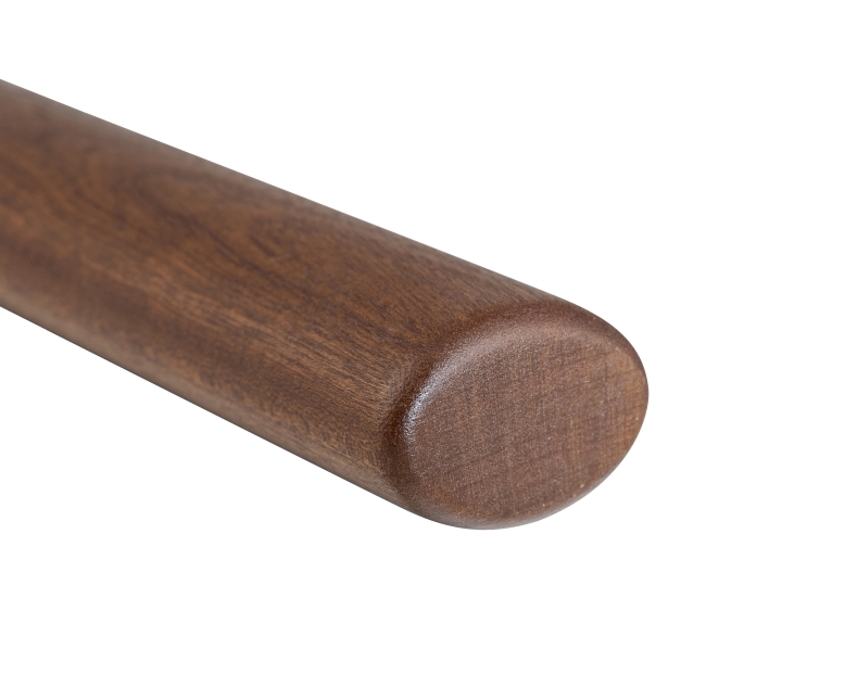 Houten leuning Notenhout - ovaal, 50 x 35 mm