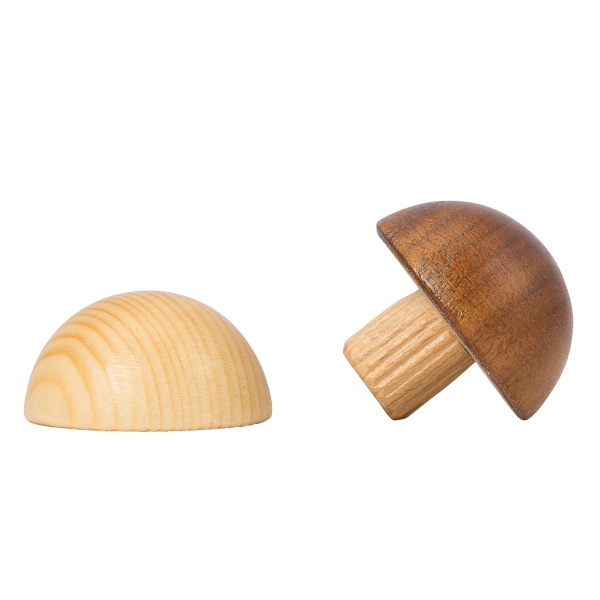 Ronde eindkap - Spar - diverse diameters, voor ronde houten leuning