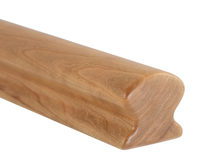 Houten leuning Kersenboom - omegavorm, 55 x 50 mm