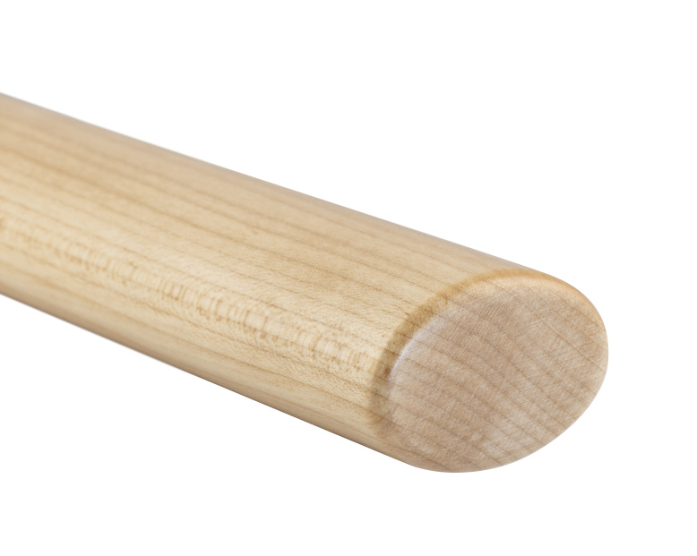 houten leuning esdoorn - ovaal, 60 x 40 mm