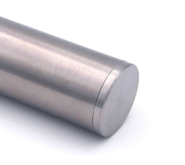 Roestvrijstalen eindkap vlak, voor Ø 42,4 mm