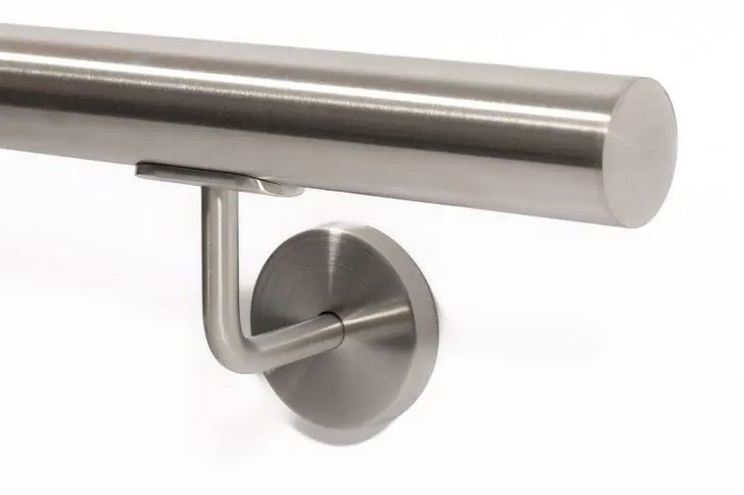 Roestvrijstalen leuning (A2) rond Ø 42,4 mm, configureerbaar op maat