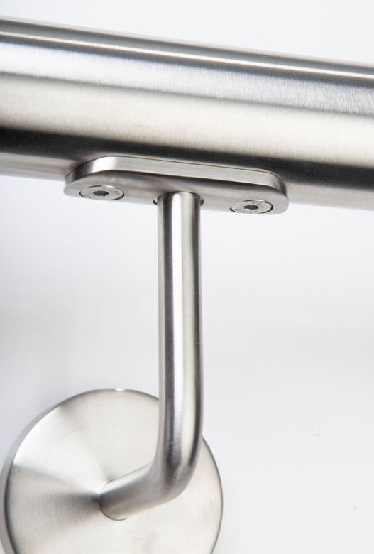 Roestvrijstalen leuning (A2) rond Ø 42,4 mm, configureerbaar op maat