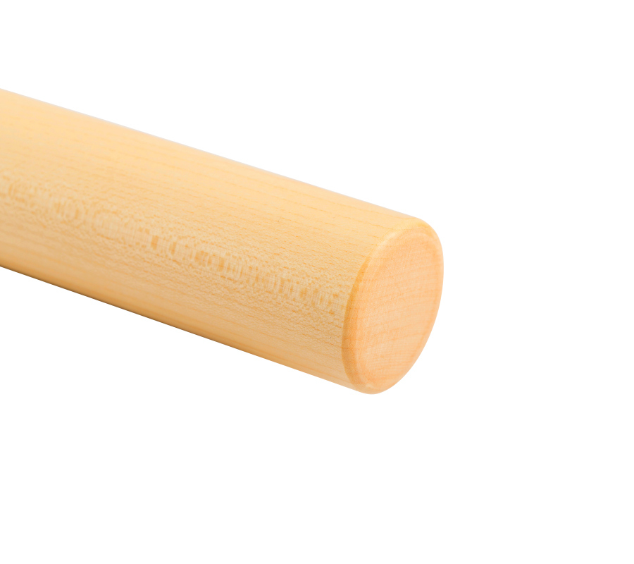 Houten leuning Esdoorn - rond, diameter 40 mm
