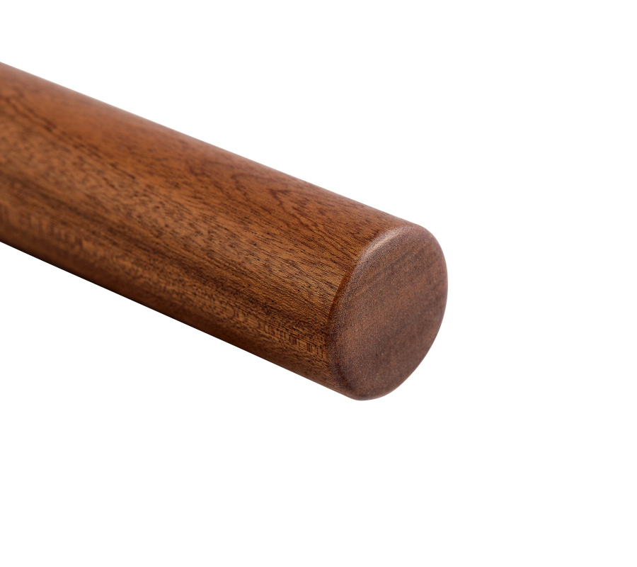 Houten leuning Mahonie - rond, diameter 42 mm