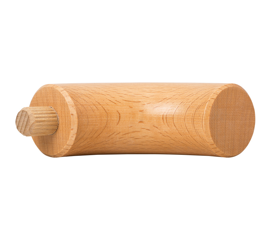 Endbocht 90° - Beuk gestoomd - diverse diameters, voor ronde houten leuning