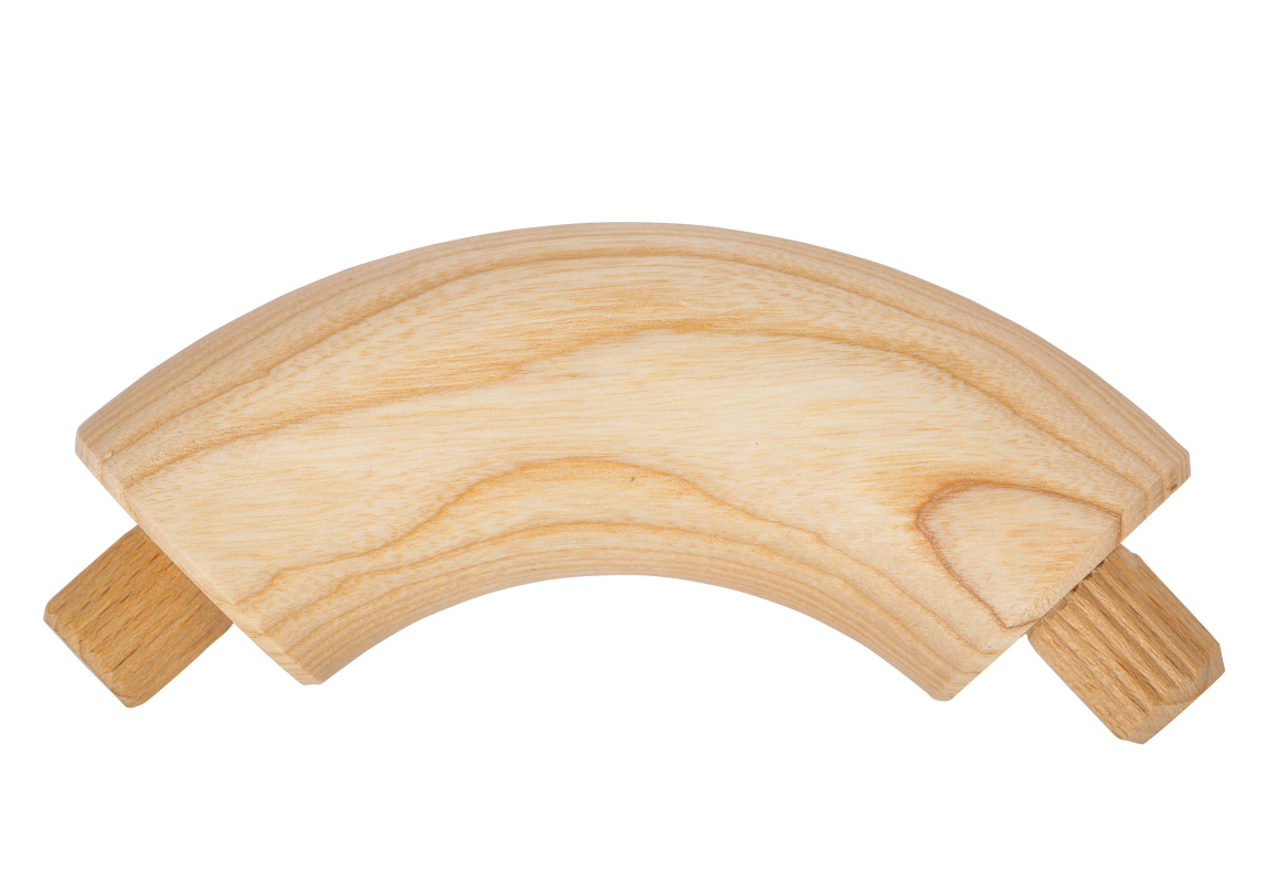Verbindingsbocht 90° - Es - diverse diameters, voor ronde houten leuning