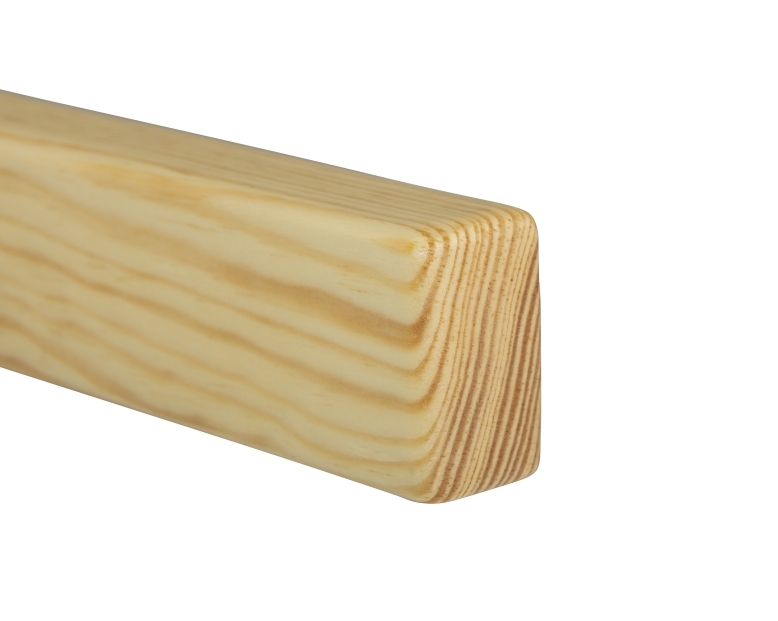 Houten leuning spar - rechthoekig, 30 x 50 mm