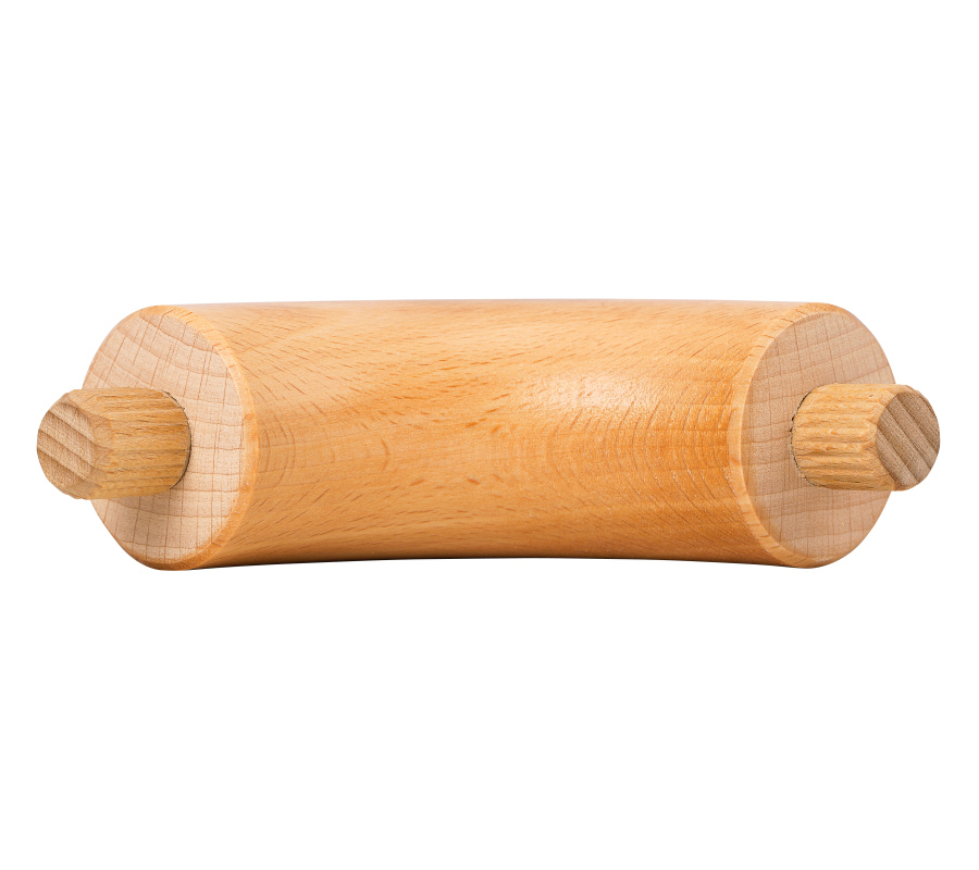 Verbindingsbocht 90° - Beuk gestoomd - diverse diameters, voor ronde houten leuning