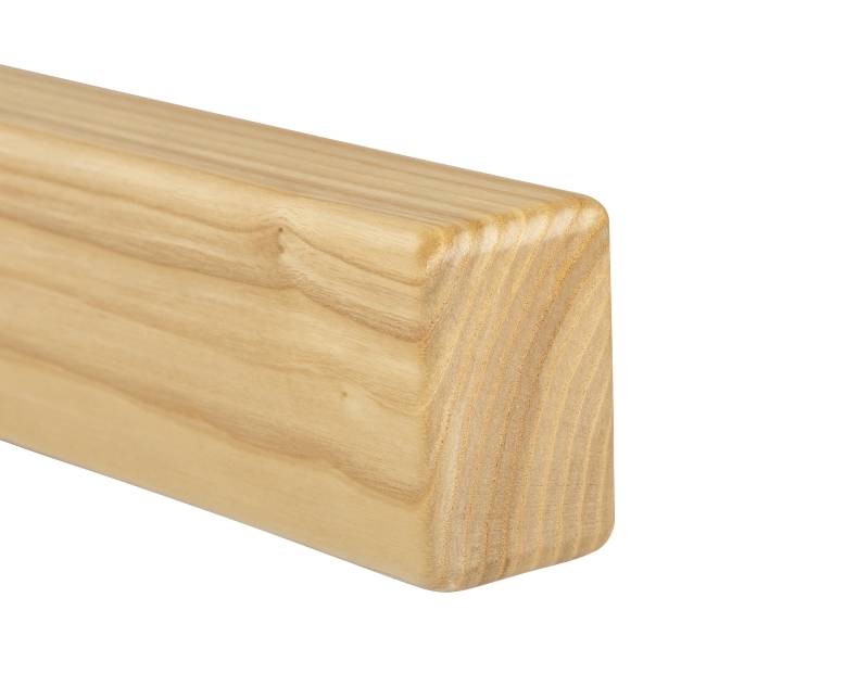 Houten leuning essenhout - rechthoekig, 40 x 60 mm