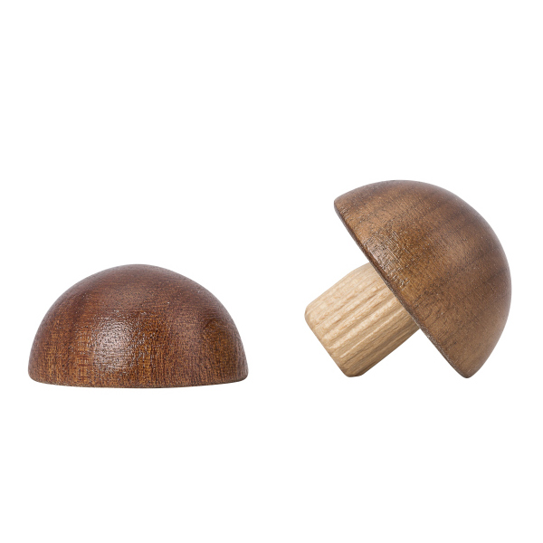 Ronde eindkap - Mahonie - diverse diameters, voor ronde houten leuning