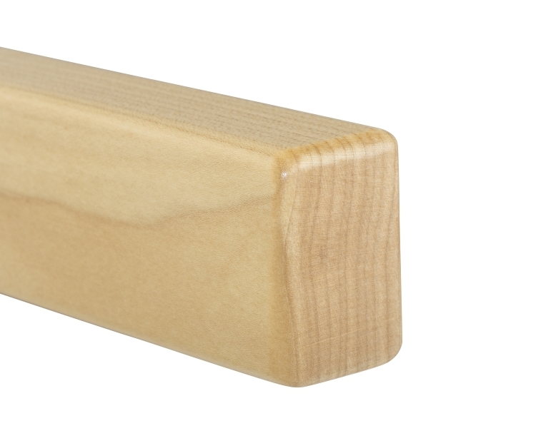 Houten leuning esdoorn - rechthoekig, 40 x 60 mm