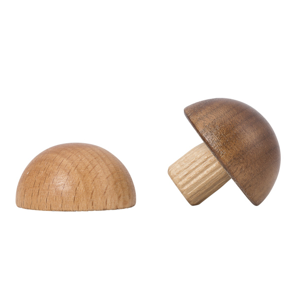 Ronde eindkap - Beuk gestoomd - diverse diameters, voor ronde houten leuning